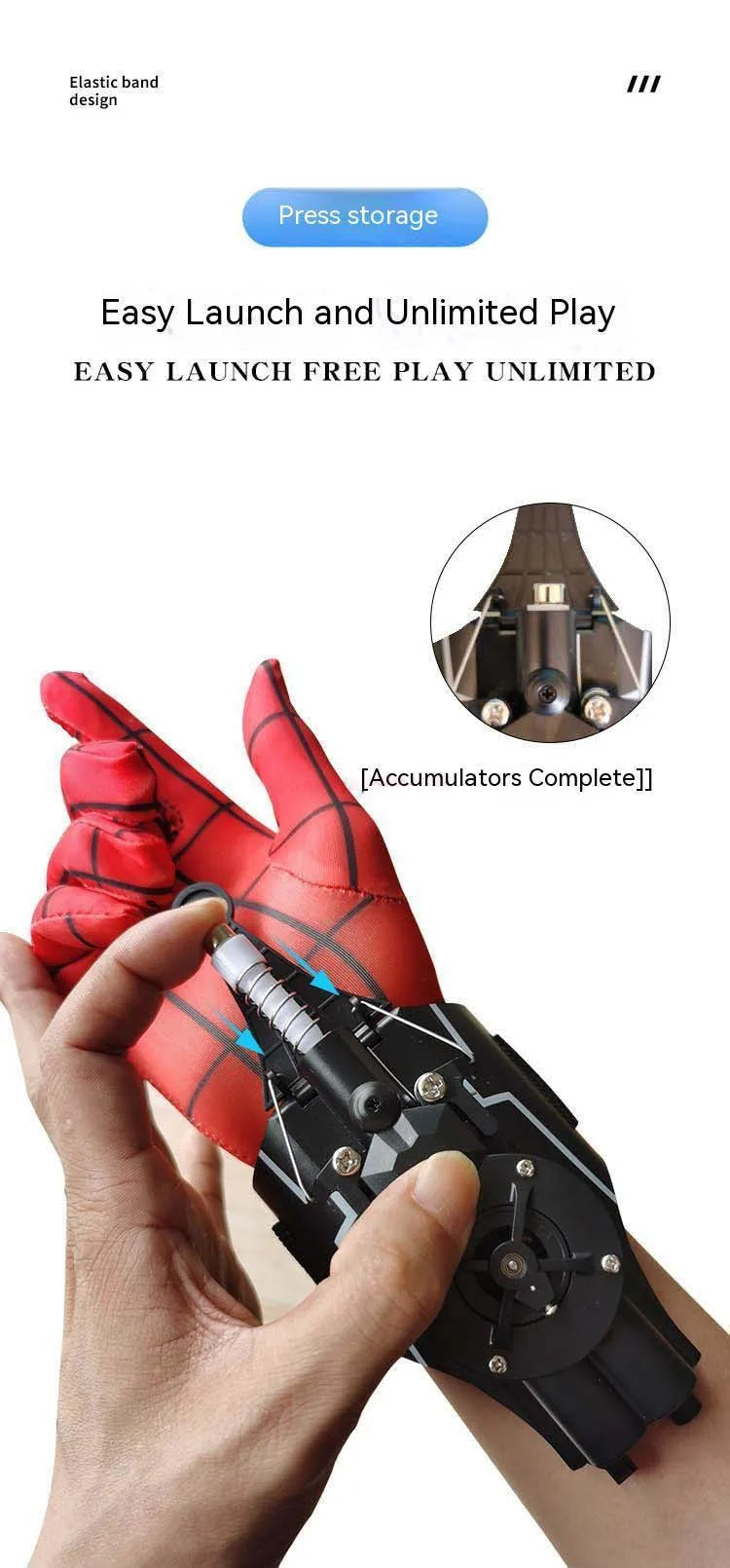 Ml Legends Spiderman Web Shooters Toys Spider Man Wrist Launcher Cosplay Peter Parker Accessories Props Gloves Gift For Children