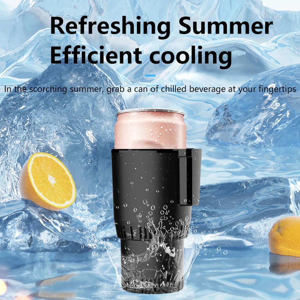 2 In 1 Auto Refrigerator Cooling Heating Cup 12V 36W Smart Car Cup Mug Holder Keep Beverage Cool Warm for Outdoor Travelling