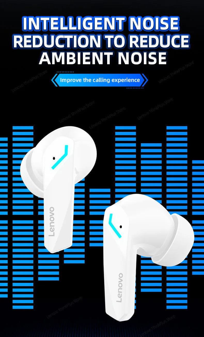 Lenovo GM2 Pro TWS Wireless Bluetooth5.3 Wireless Bluetooth Headset with Mic Earbuds Earphones Wireless Headphones Earbuds