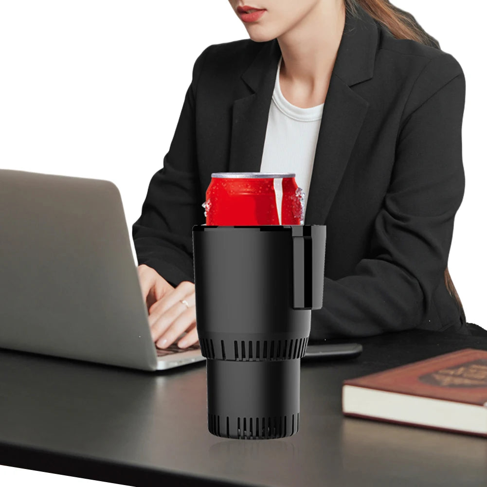 2 In 1 Auto Refrigerator Cooling Heating Cup 12V 36W Smart Car Cup Mug Holder Keep Beverage Cool Warm for Outdoor Travelling