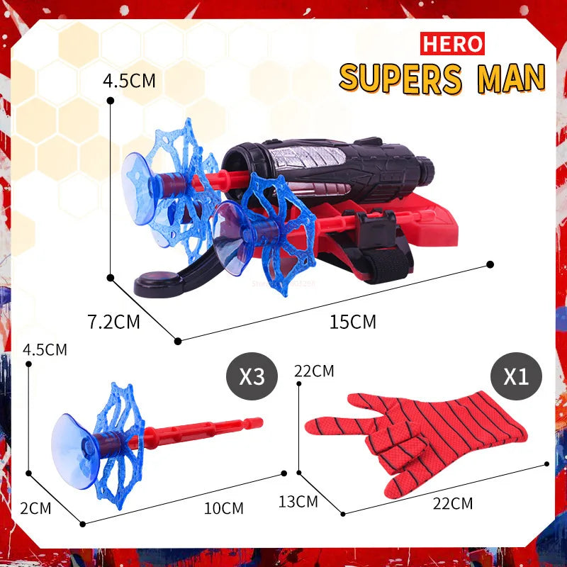 Ml Legends Spiderman Web Shooters Toys Spider Man Wrist Launcher Cosplay Peter Parker Accessories Props Gloves Gift For Children