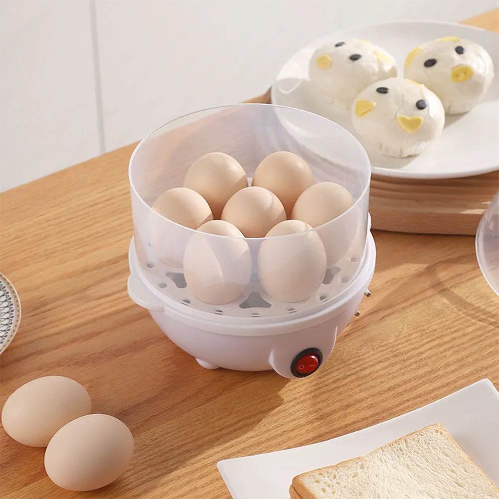 Egg Cooker Auto Shut-Off Boiled Egg Machine 7 Egg Capacity Smart Egg Maker Electric Egg Boiler for Home Kitchen