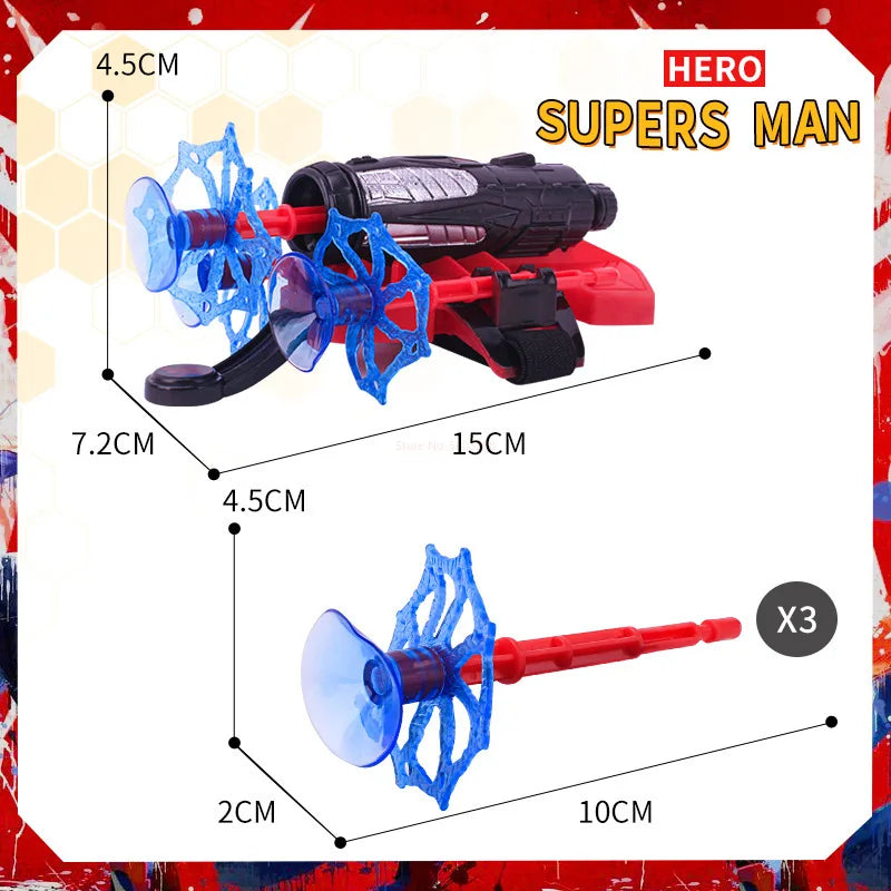 Ml Legends Spiderman Web Shooters Toys Spider Man Wrist Launcher Cosplay Peter Parker Accessories Props Gloves Gift For Children