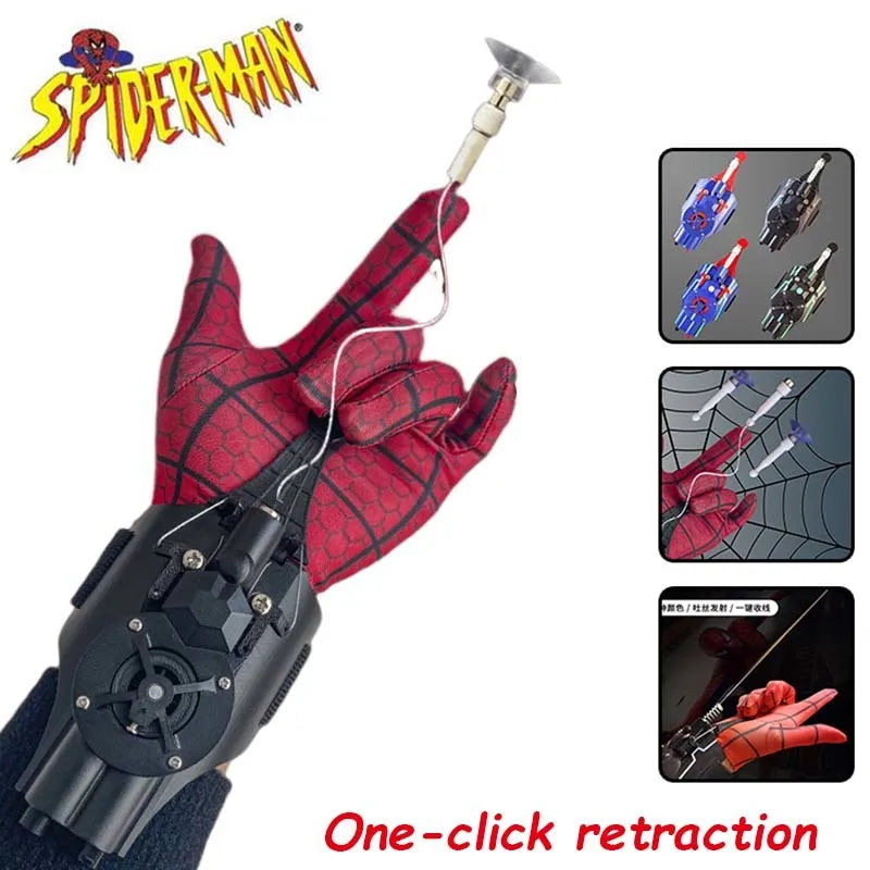 Ml Legends Spiderman Web Shooters Toys Spider Man Wrist Launcher Cosplay Peter Parker Accessories Props Gloves Gift For Children