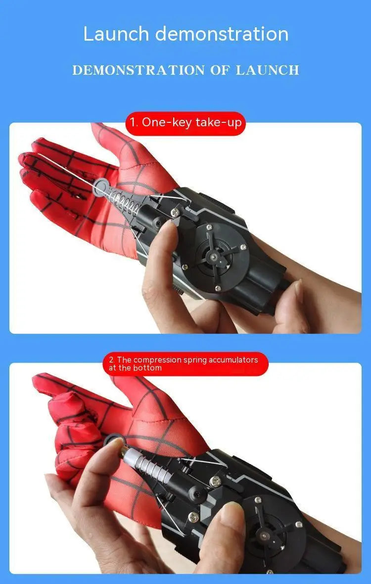 Ml Legends Spiderman Web Shooters Toys Spider Man Wrist Launcher Cosplay Peter Parker Accessories Props Gloves Gift For Children