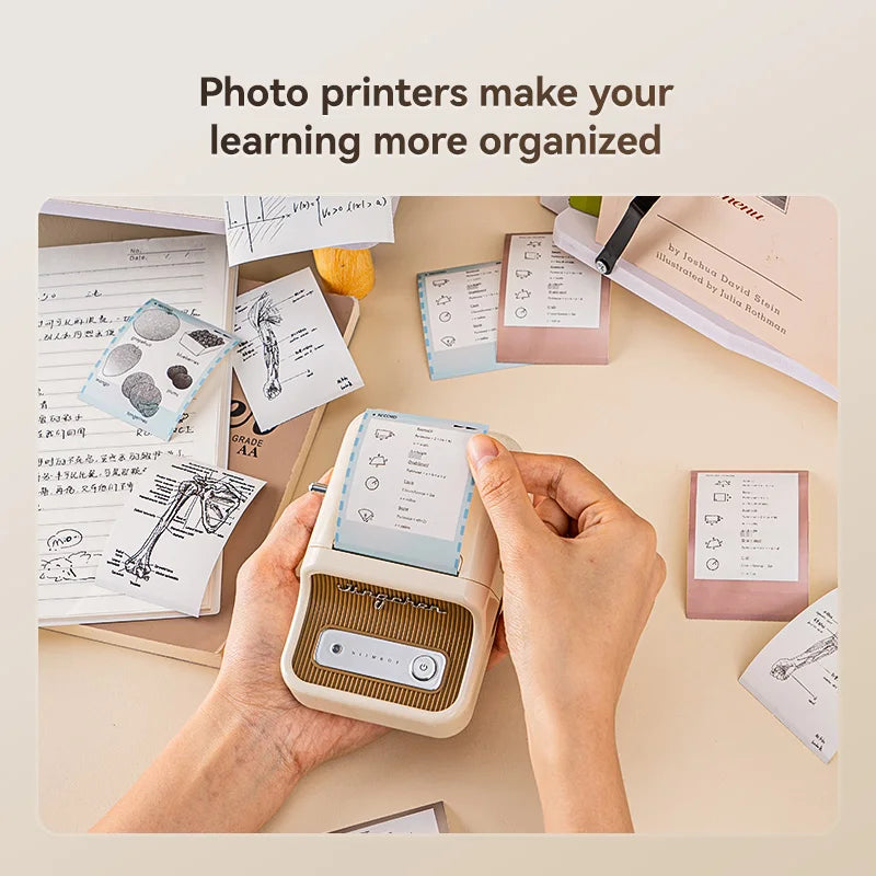 NiiMbot 300 DPI B21 Pro Thermal Printer Cardboard Label High-definition Photo Printing Sticker Photo Paper With Adhesive Backing