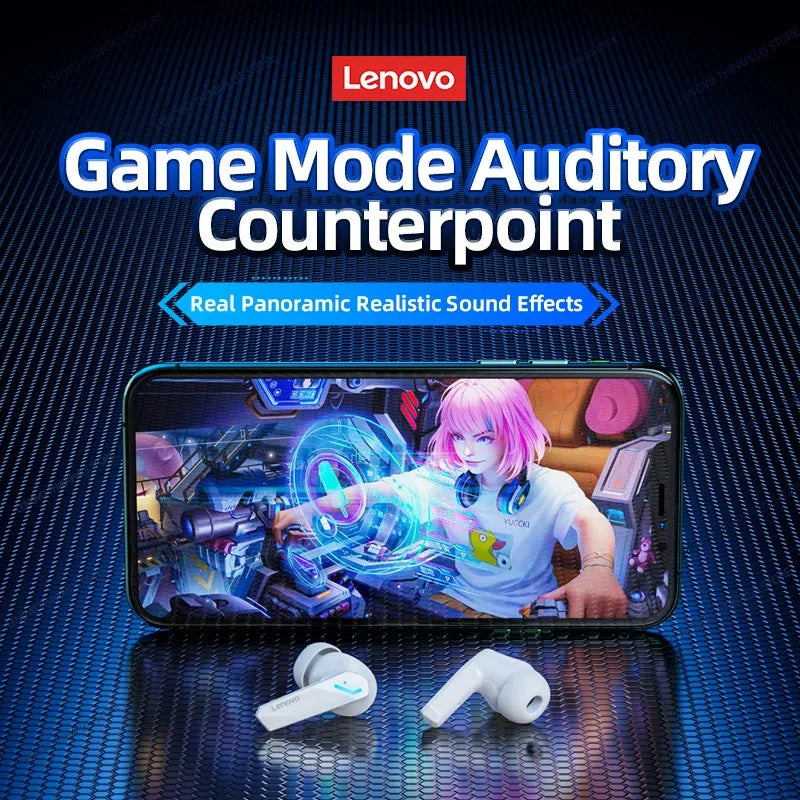Lenovo GM2 Pro TWS Wireless Bluetooth5.3 Wireless Bluetooth Headset with Mic Earbuds Earphones Wireless Headphones Earbuds