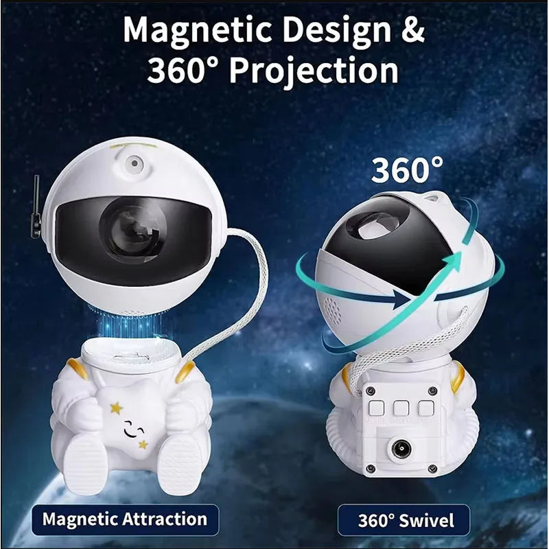 Galaxy Astronaut Star Projector Nebula Projector With Remote Control For Children's Room Party