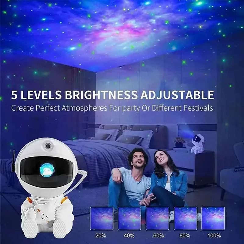 Galaxy Astronaut Star Projector Nebula Projector With Remote Control For Children's Room Party