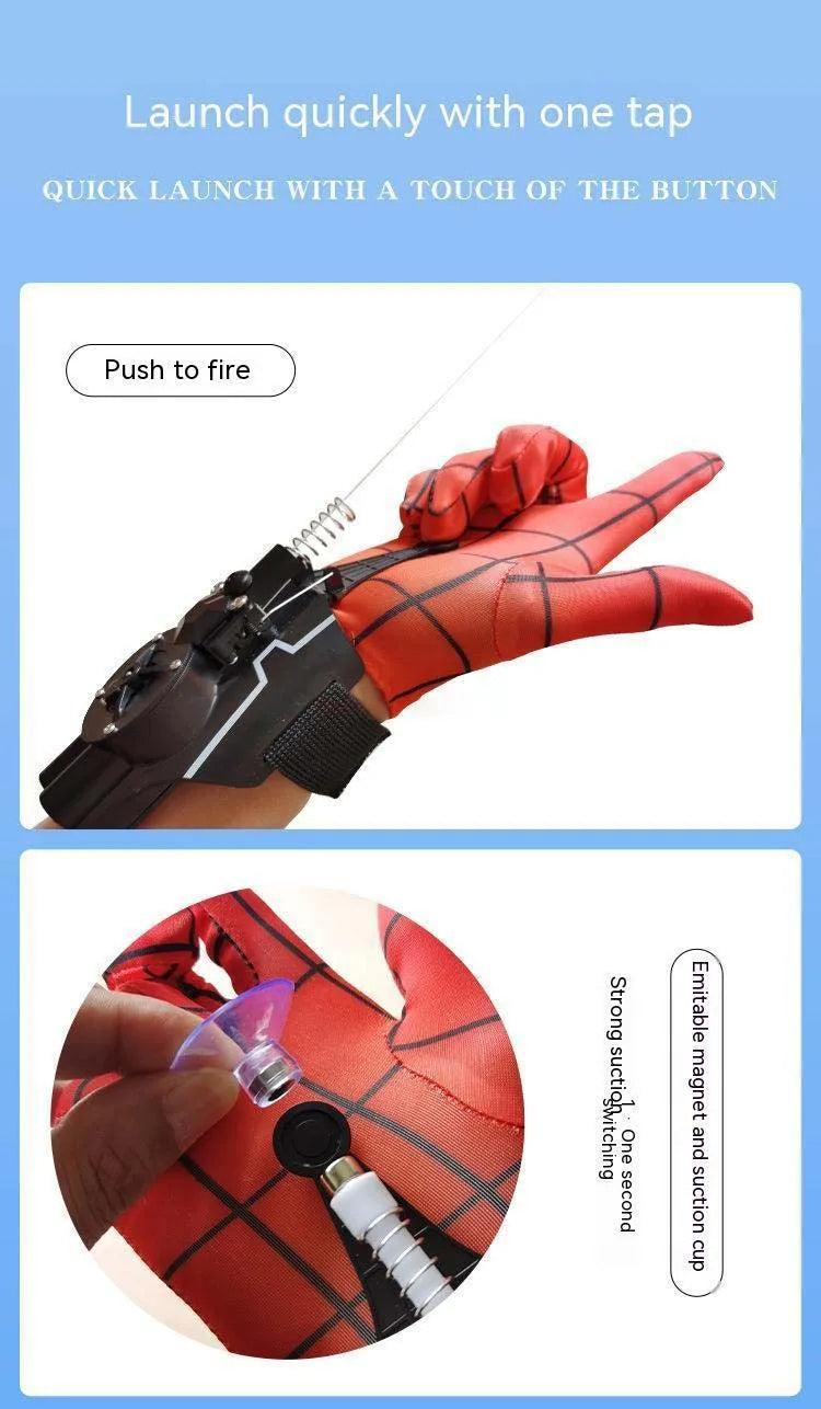 Ml Legends Spiderman Web Shooters Toys Spider Man Wrist Launcher Cosplay Peter Parker Accessories Props Gloves Gift For Children