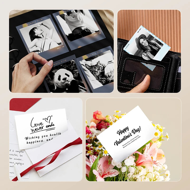 NiiMbot 300 DPI B21 Pro Thermal Printer Cardboard Label High-definition Photo Printing Sticker Photo Paper With Adhesive Backing