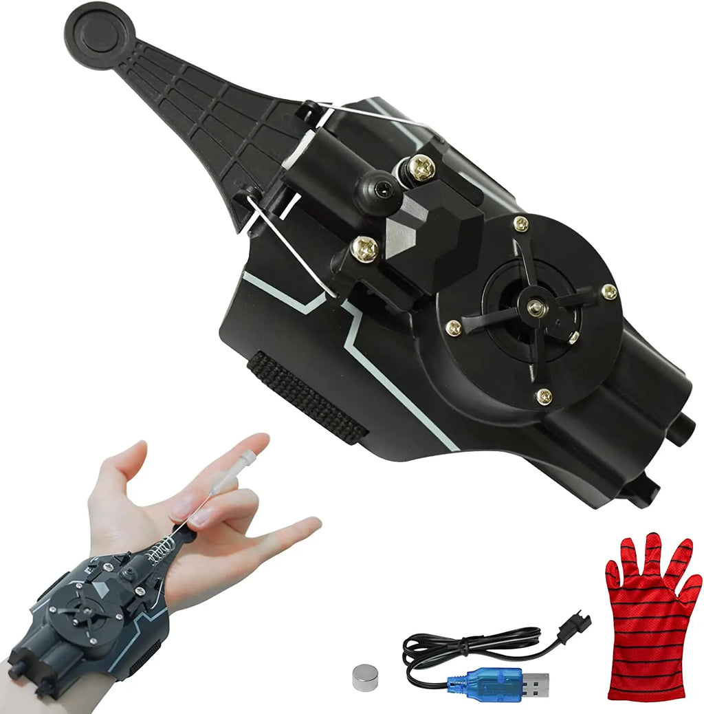 Spider  man Silk Launche  Parker Cosplay Toy Web Shooters Wrist Launcher Shooters  Props Shooting Device Toys For Children Gifts