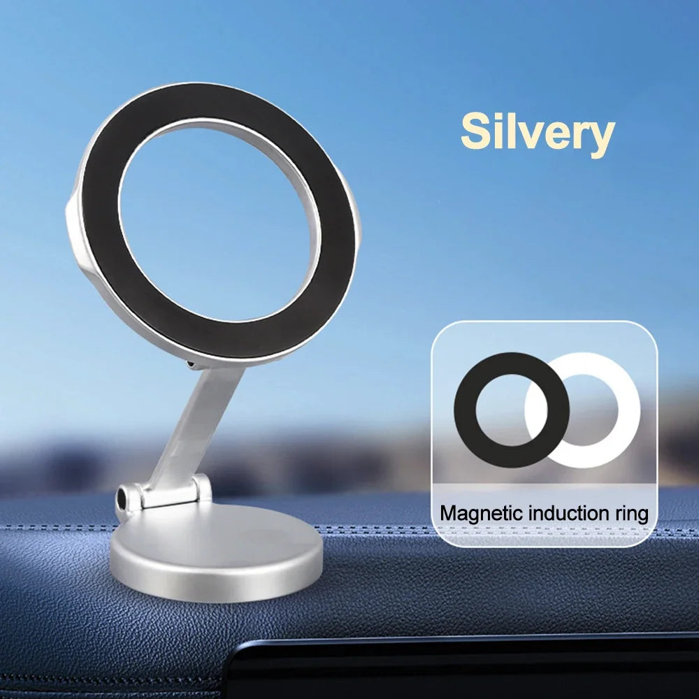 Strong Magnetic Cell Phone Holder Car 360° Swivel Adjustable Back Sticker Holder Magsafe for IPhone 15 Samsung Xiaomi Universal