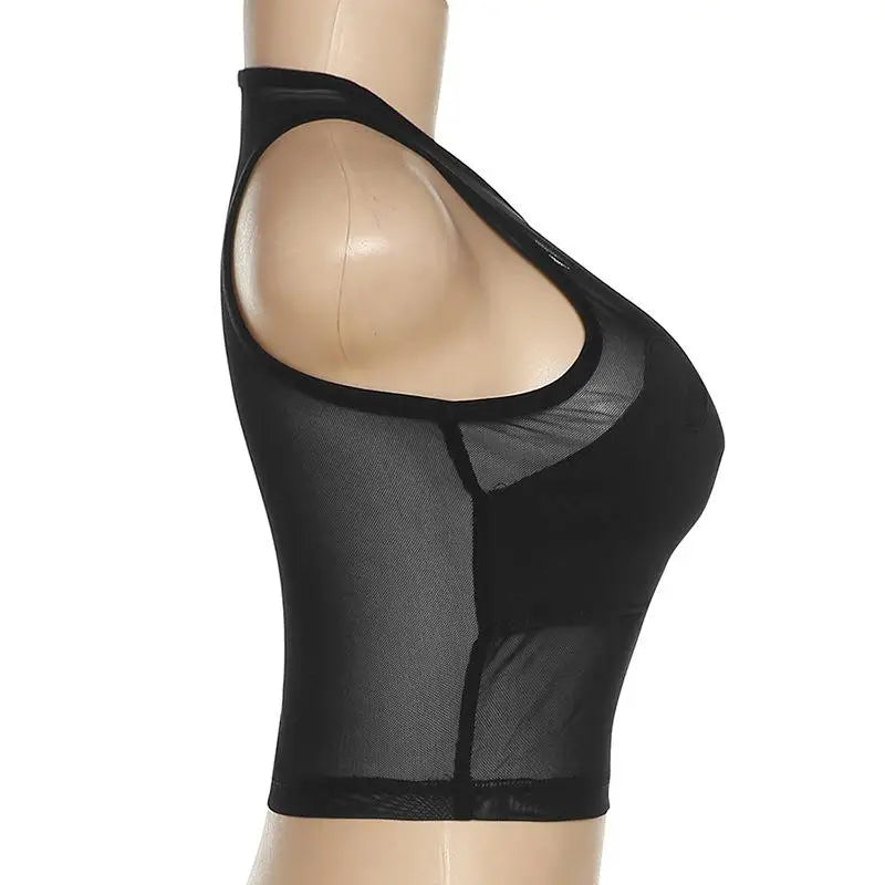 Summer  Women's round Ne Svel Me Splice Creative  Vest Street Sle ort Length  Color Polyester Fiber