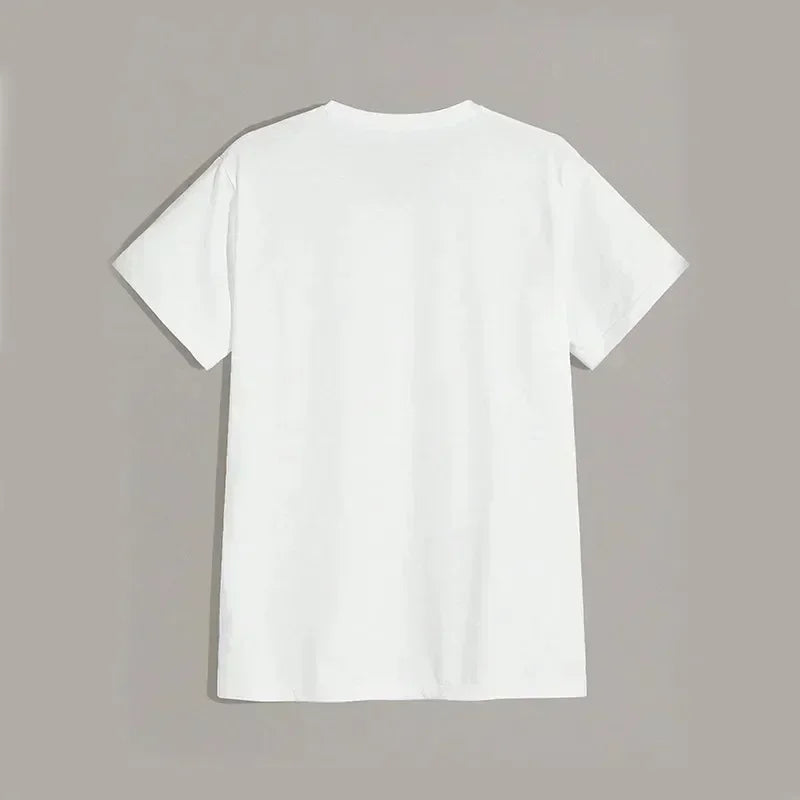 Paris Print Men's Crew Neck Fashionable Summer Spring Athletic Style Comfort Fit T-Shirt Short Sleeve Sports Comfortable T-shirt