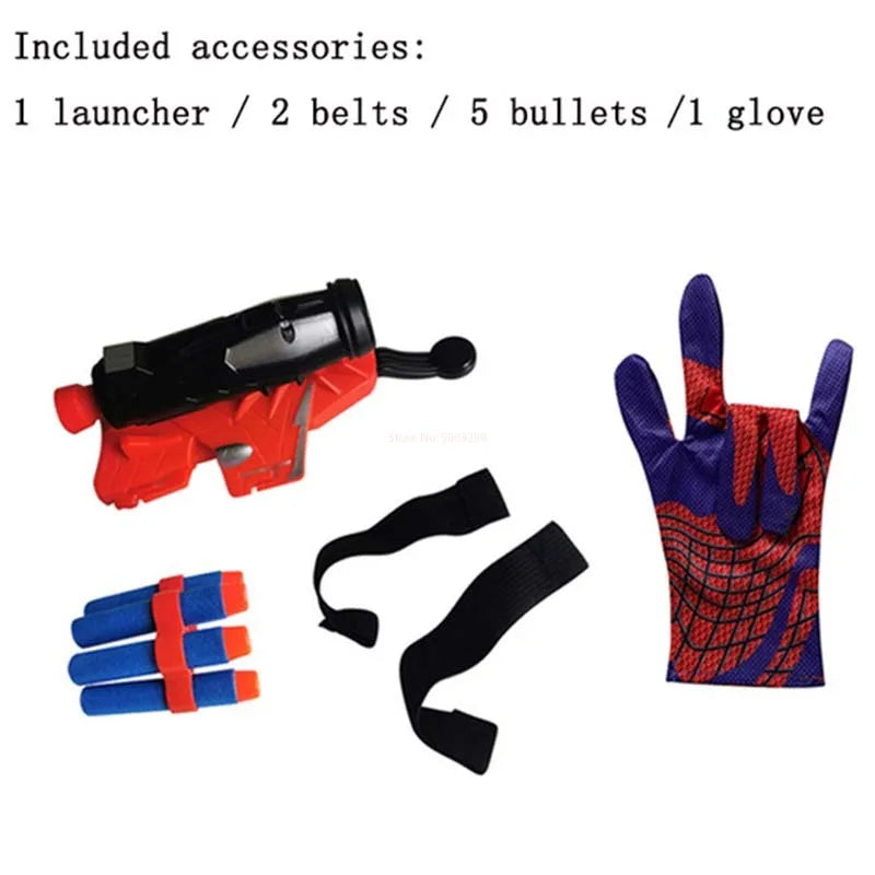 Ml Legends Spiderman Web Shooters Toys Spider Man Wrist Launcher Cosplay Peter Parker Accessories Props Gloves Gift For Children