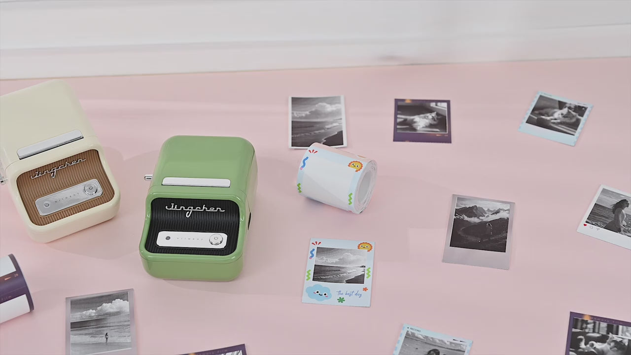 NiiMbot 300 DPI B21 Pro Thermal Printer Cardboard Label High-definition Photo Printing Sticker Photo Paper With Adhesive Backing