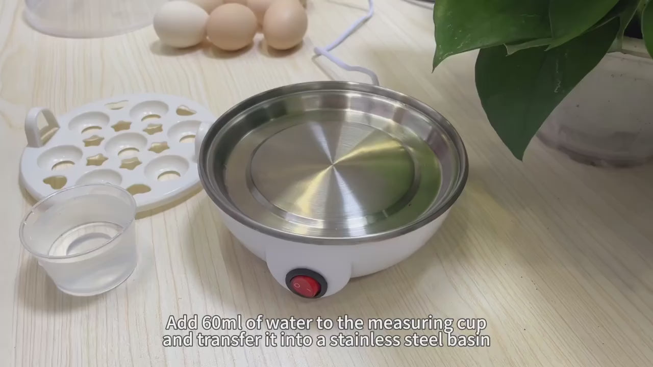 Automatic Egg Cooker Power Off Home 7 Eggs Multi-Functional Steamed Egg Custard Boiled Egg Machine Breakfast Artifact